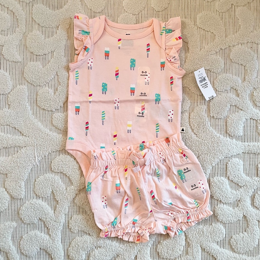Baby Gap girl popsicle outfit NWT!